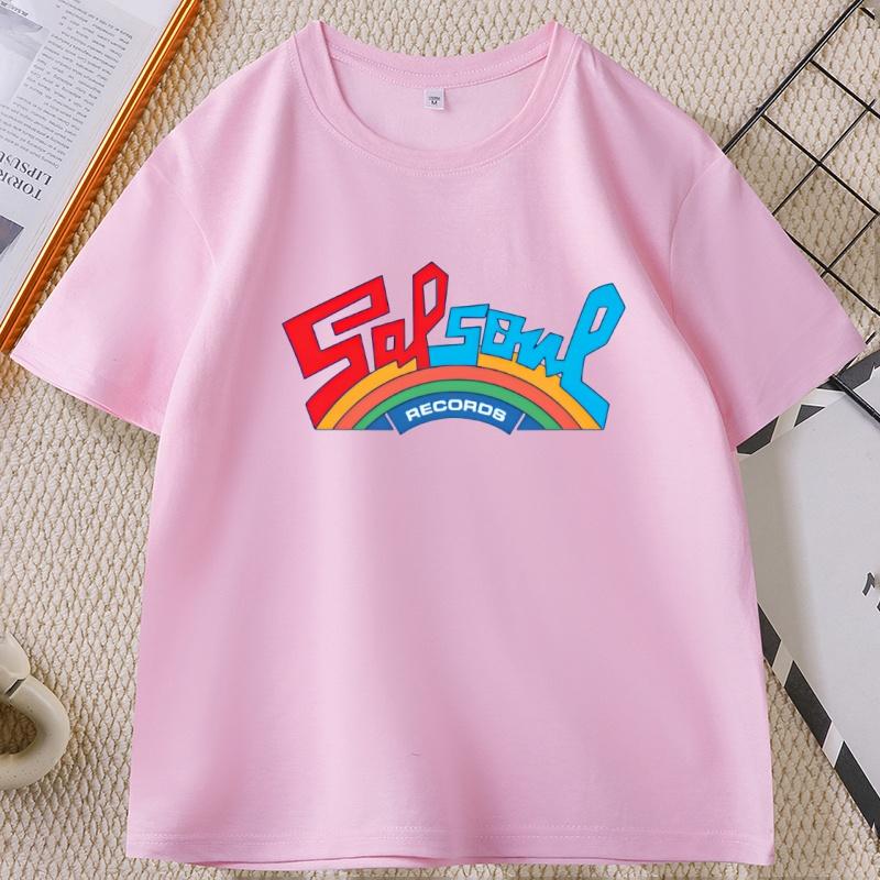 Retro Disco Salsoul T Shirt Short Sleeve Round Neck Cotton Printed Tshirt Streetwear Casual Loose Harajuku Comfortable Tshirt