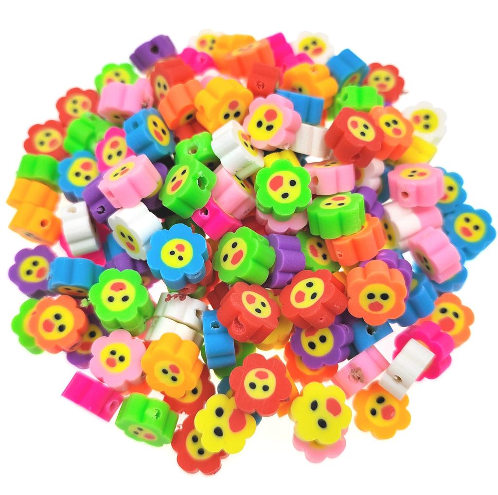 Бусины-разделители «сделай сам» для изготовления ювелирных изделий в форме сердца, кулон 10 мм, мягкий керамический браслет, ожерелье, бусины