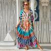 Long Beach Dress Cover-Ups for Women Pareo De Plage Swimsuit Cover Up Beach Sarongs Swimwear Kaftan Beachwear Q1476