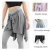 Ballet-Inspired Yoga Skort: One-Piece Sports Skirt with Built-In Shorts