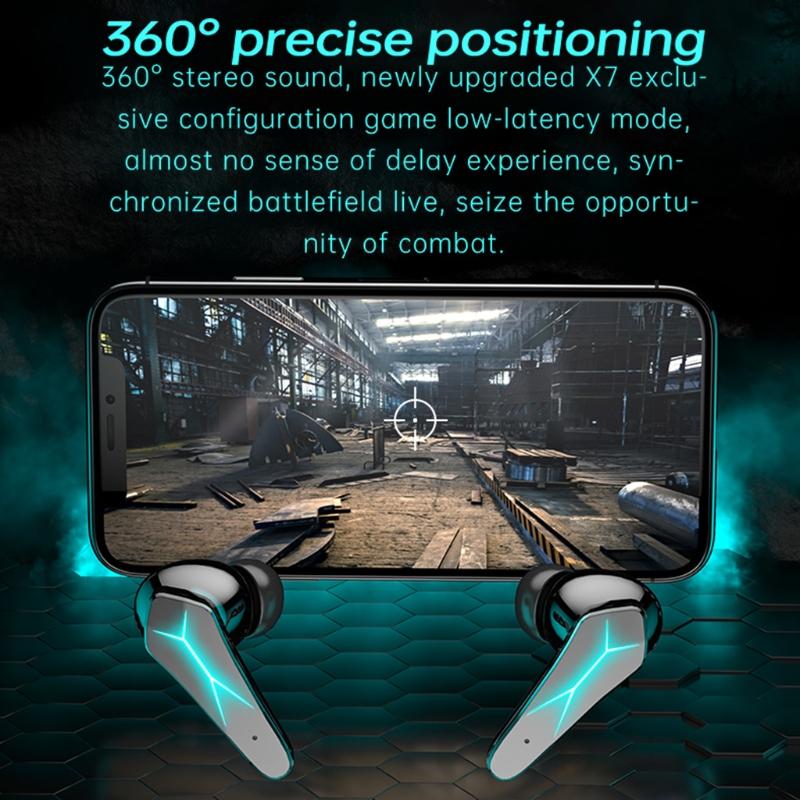 Earphone In-Ear Sport Gaming Headset Professional Game Chip with 350mAh Battery Charging for Case Type-C Cable Short Del
