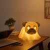 Halloween Ghost Dog Lamp Glowing Dachshund French Bulldog Nightlight LED