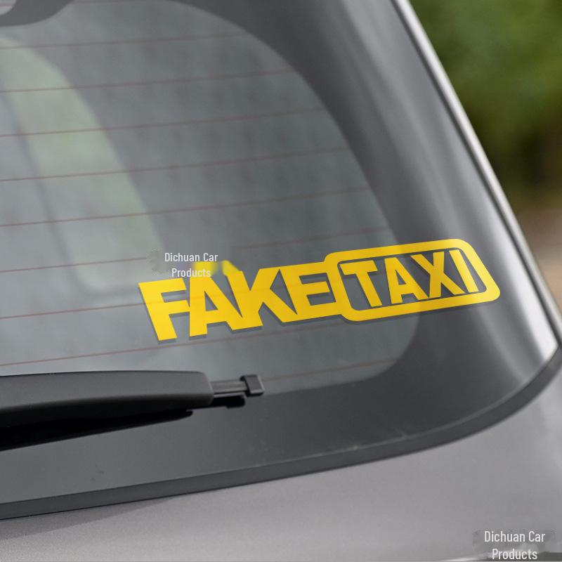 Поддельные светоотражающие наклейки с логотипом такси Drift на автомобиль - смешной европейский и американский стиль