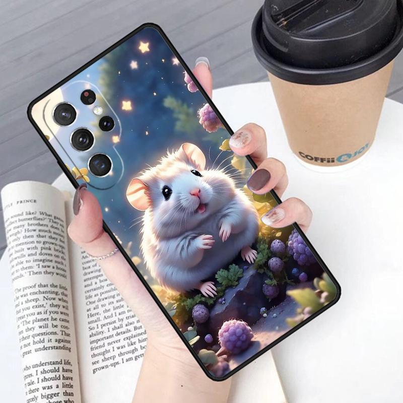Чехол для телефона с рисунком хомяка Cover Для Samsung Galaxy S24 S25 Ultra S21 S22 Ultra S10E Note 10 Plus Note 20 FE S23