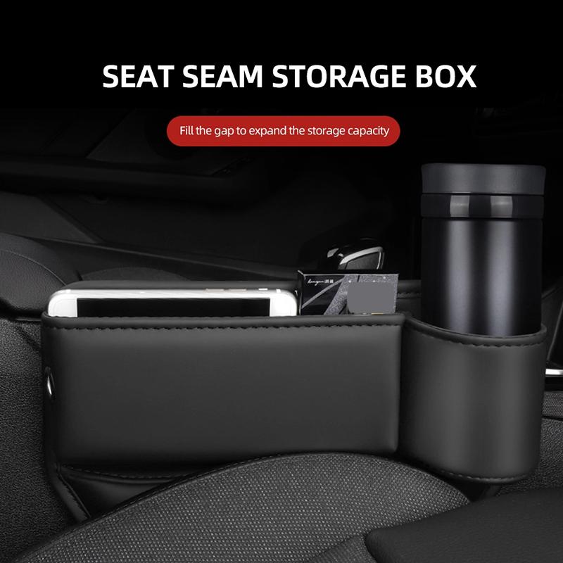 Универсальная сумка для хранения в щелях автомобильных сидений 2 в 1, органайзер для хранения в щелях автомобильных сидений с держателем для бутылок