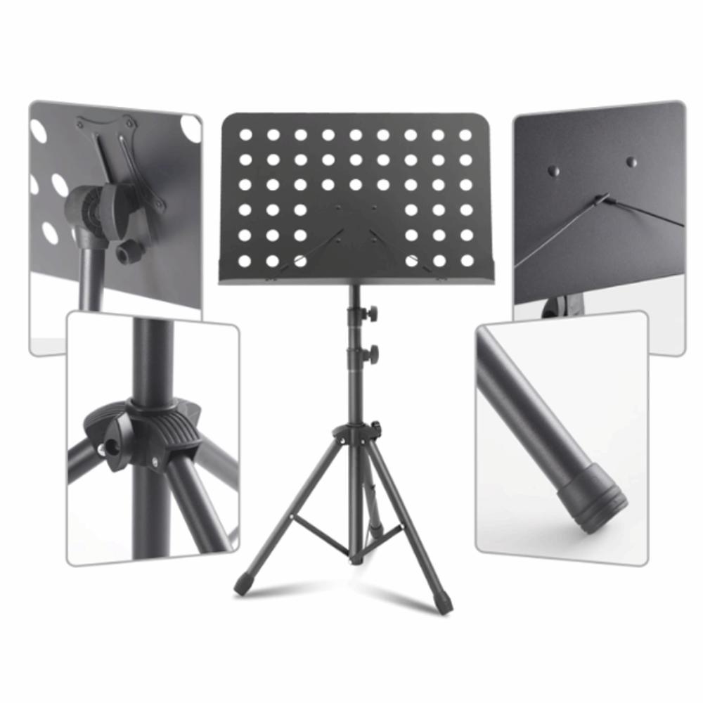 Portable Music Stand Book Holder Adjustable Height Music Score Tripod Stand  Guitar