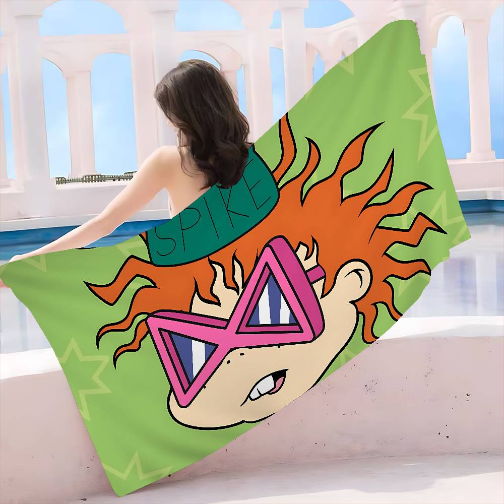 Cartoon R-Rugrat Microfiber Beach Towel Absorbent Quick dry Soft Yoga Swimming Resort Mountain Climbing Towel