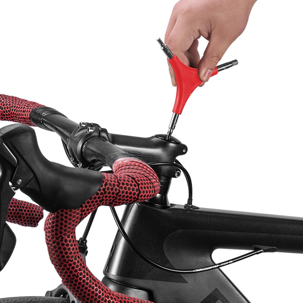 Портативный легкий трехсторонний внутренний шестигранный ключ для обслуживания и ремонта велосипеда