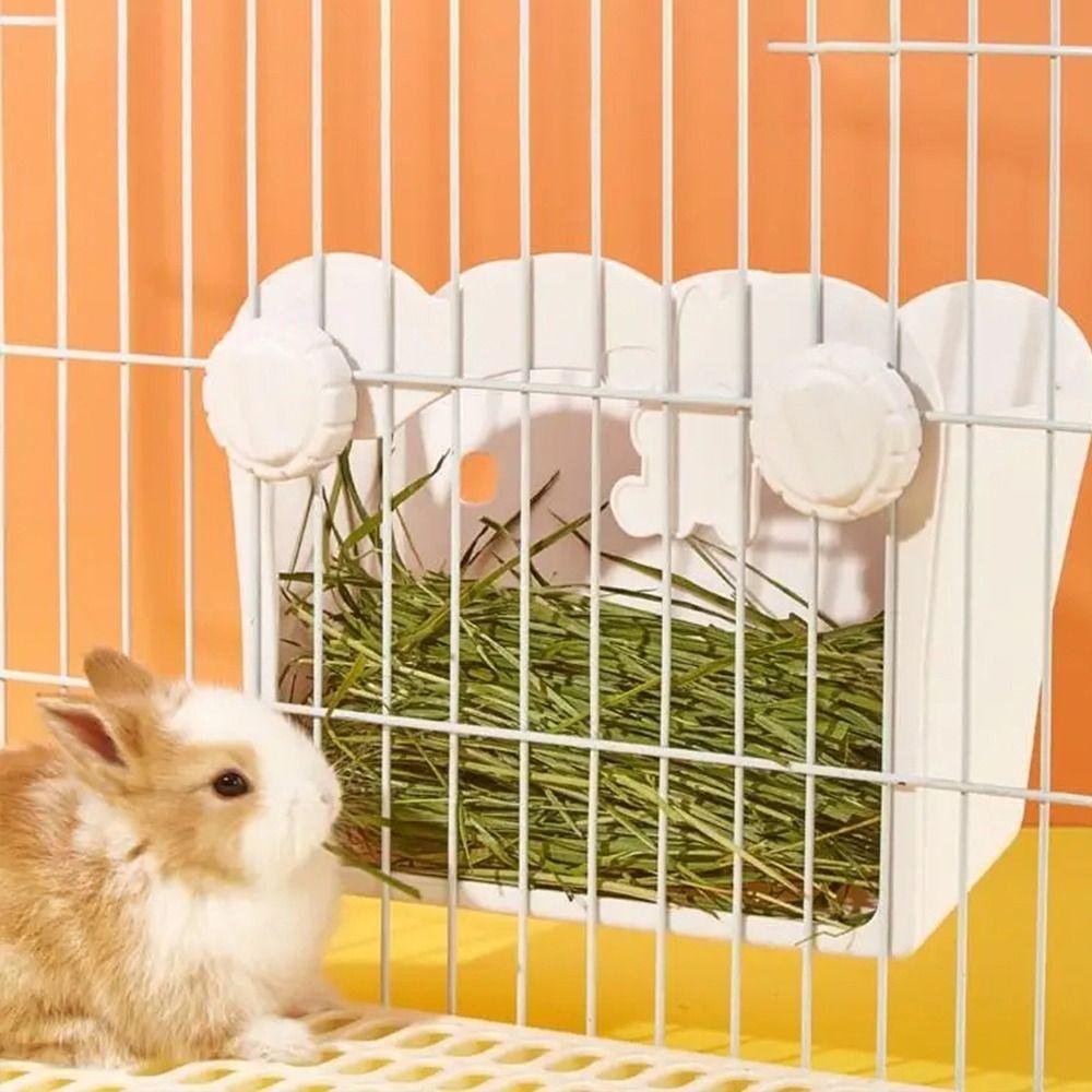 Large Capacity Rabbit Hay Manger Hanging Small Animal Food Feeder Rack New Rabbit Grass Feeder