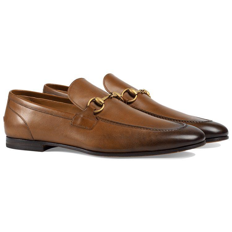 Gucci Кожаные лоферы Jordaan 406994 BLM00 2535