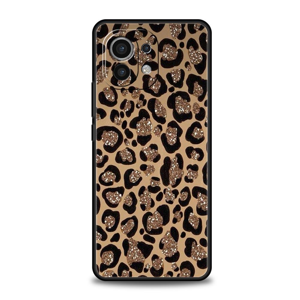 Чехол для телефона Xiaomi Mi 15 14 13 12 11 Lite 14T 13T 12T 11T Pro Poco X7 X6 X5 X3 Pro F6 F5 F4 Покрытие Сексуальный Модный Леопардовый Принт