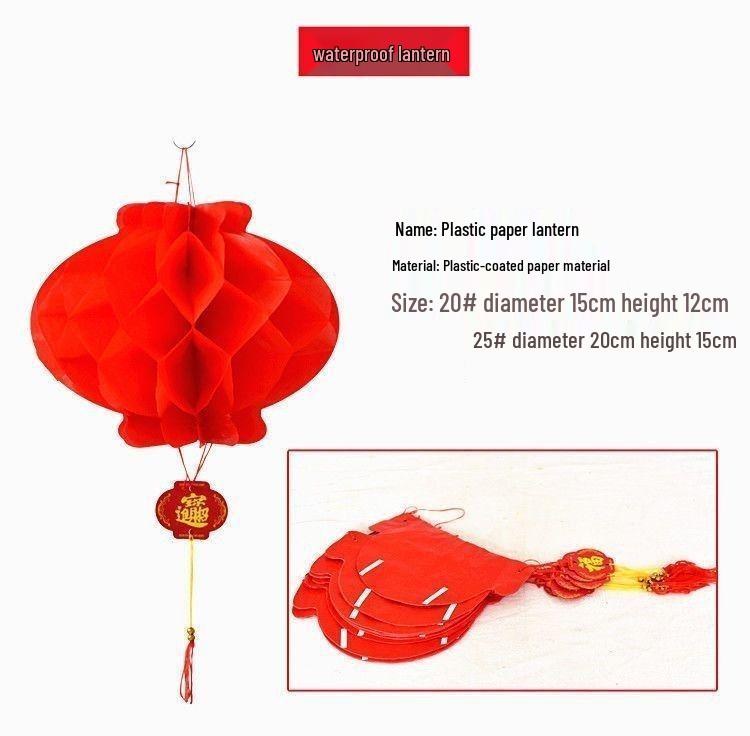 Красные сотовые бумажные фонарики для украшения свадьбы и двора