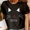 Cat Animal Lovers Gift Idea For Her Funny Novelty Womens T-Shirts Tee Top #DGV4