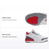 Детские кроссовки Air 3 Retro PS Fire Red 2022 Белый цементно-серый черный DM0966-160
