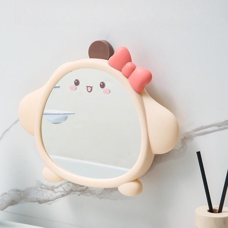 Cartoon Decorative Mirror Folding Mirror Desktop Standing Makeup Mirrors for Student Dormitory Supplies Wall-mounted Mirrors