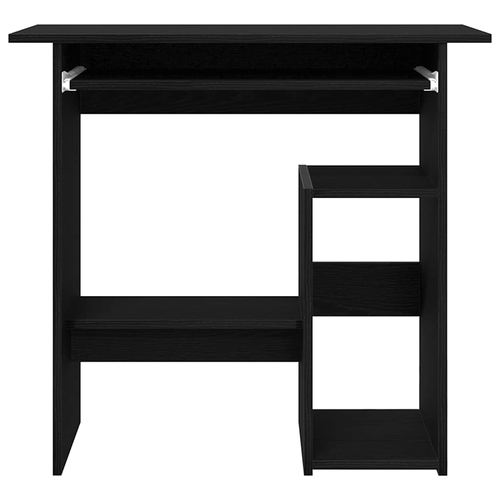 Desk Black Oak Effect 80 x 45 x 74 cm Engineered Wood
