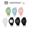 SKMEI 2501 Simple Quartz Student Digital Pointer Watch Waterproof Casual Boys and Girls Watch Date Square Watch Reloj Hombre