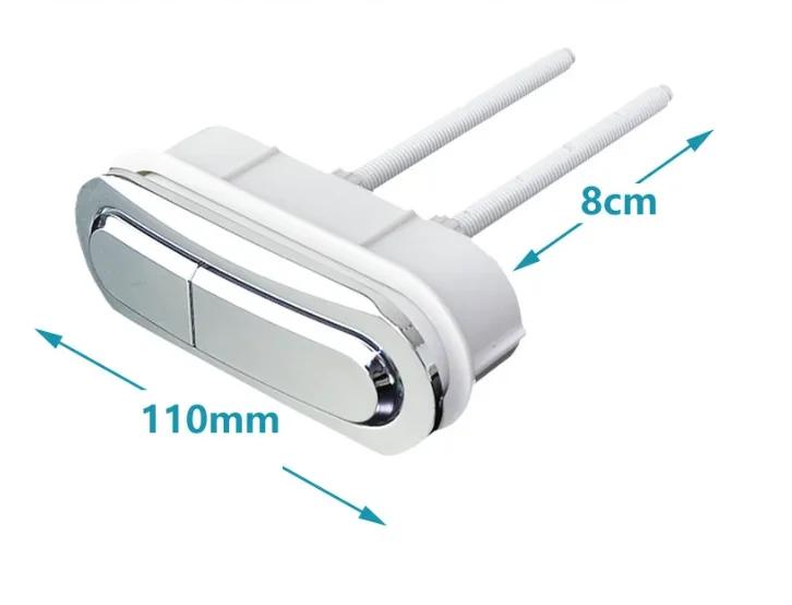 Кнопки Смыва 110X40мм Хромированные Овальные Кнопки Смыва для Унитаза Прямоугольные Кнопки Смыва для Бассейна Кнопка Бачка Унитаза