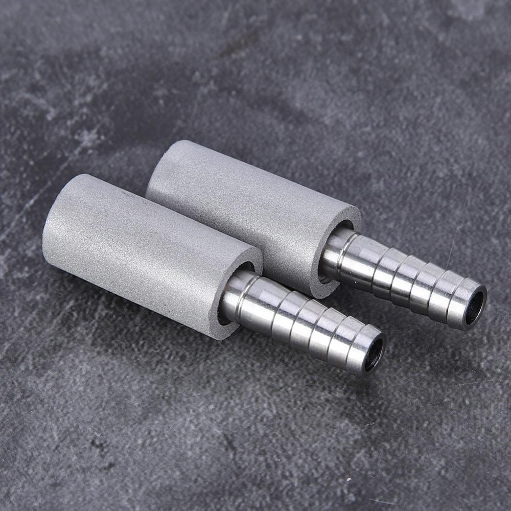 2pcs Stainless Steel Aeration Stone 1/4 Inch Barb Brewing Accessories Beer Carbonation