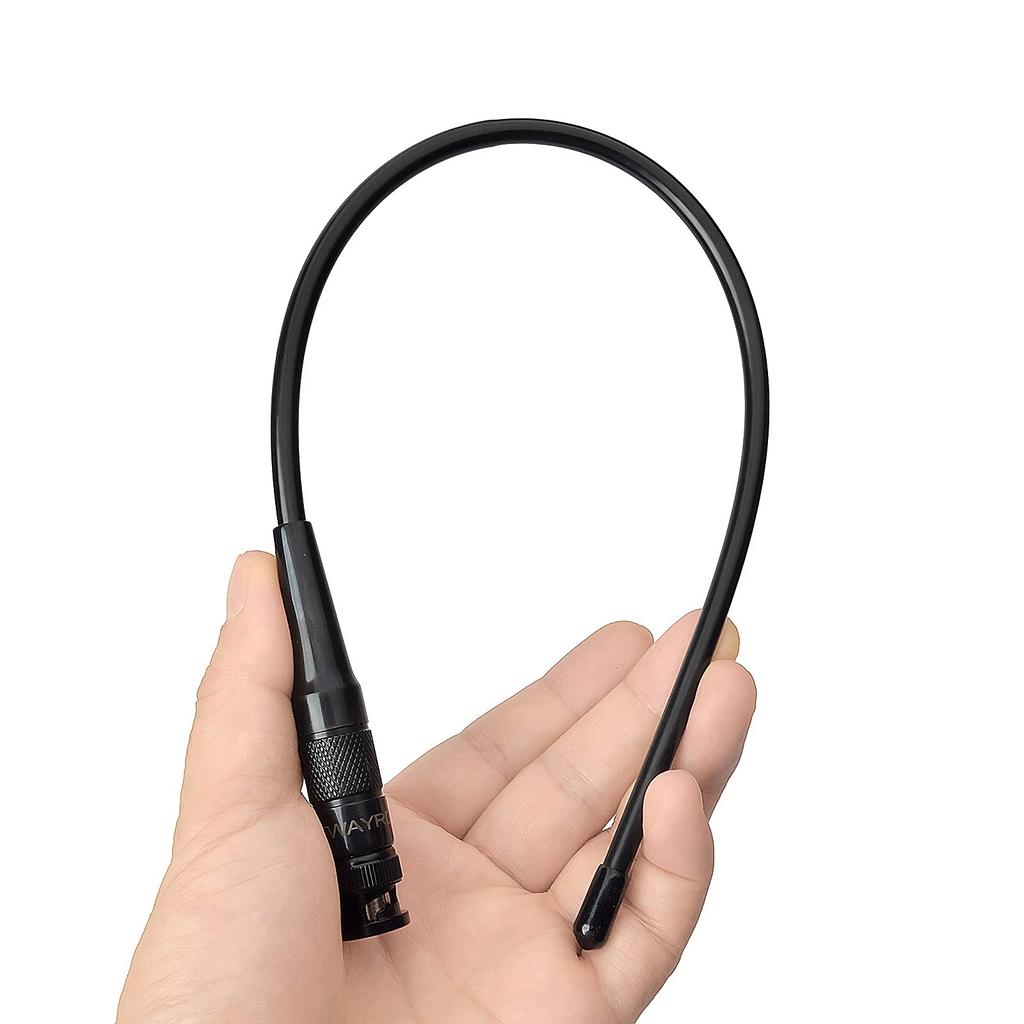 TWAYRDIO Wireless Antenna for Kenwood and Icom VHF UHF Dual Band BNC Type Flexible Handy Antenna for Radio Transceiver Transmitting and Receiving