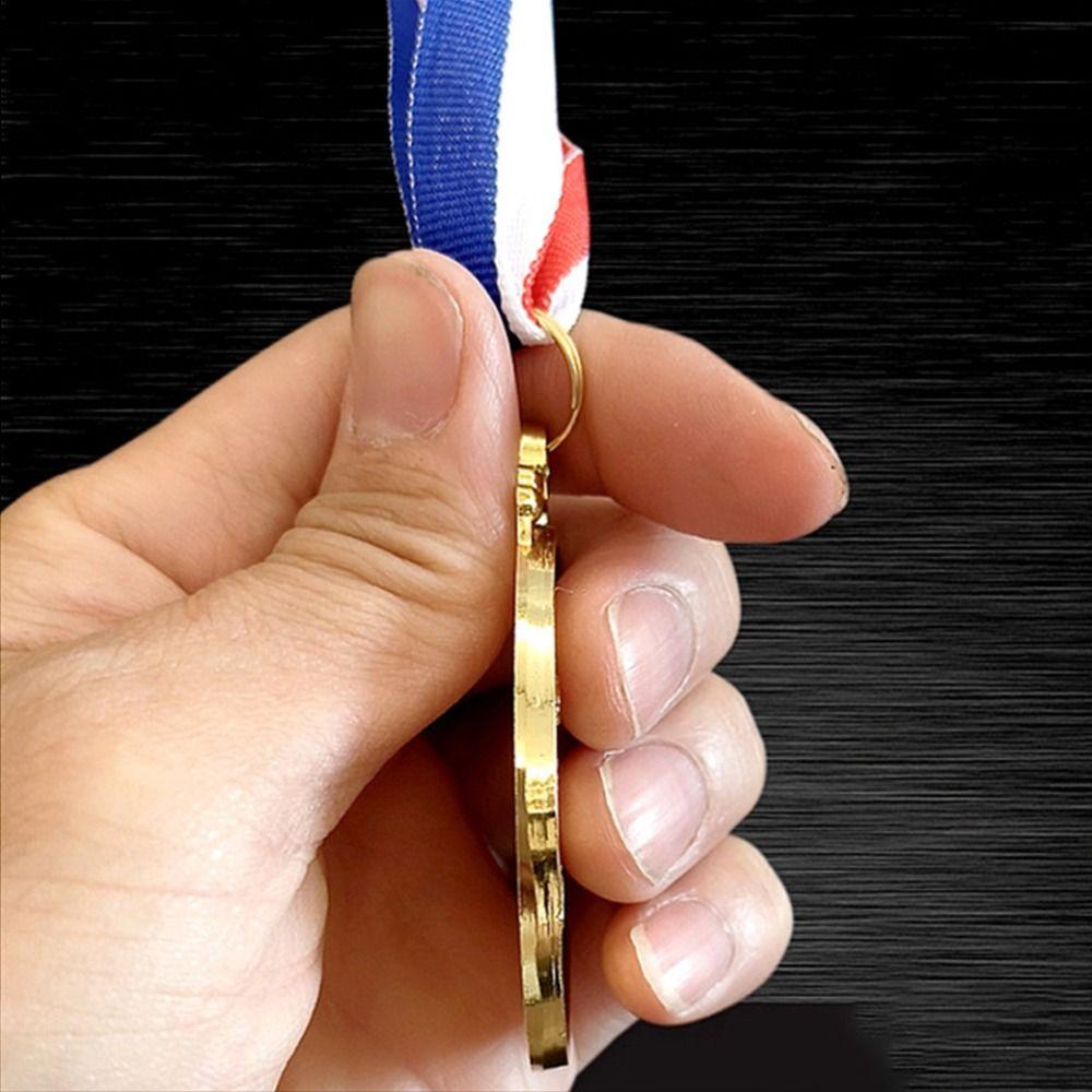 Zinc Alloy Swimming Competition Medal Neck Ribbon Sports Award Winner Round Medal Training Awards