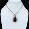 Faceted Kashmir Ruby Pendant Copper Wire Wrapped Pendant Antique Copper Jewelry Handmade Pendant Wire Wrapped Gemstone Jewelry Gift For Her
