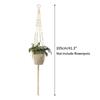 Macrame Hanging Baskets Woven Cotton Handmade Flower Basket Wall Plant Hanger Pot Indoor Bonsai Balcony Knotted Lifting Rope