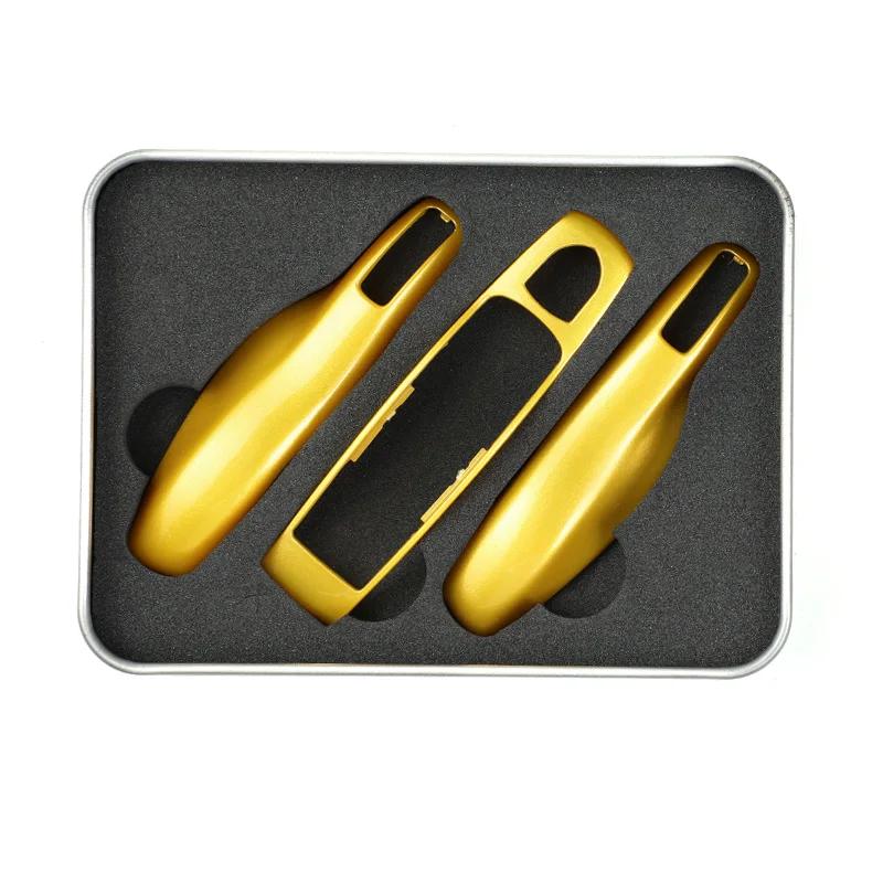 For Porsche Boxster 718 Cayman Cayenne Panamera Macan 911 Car Key Case Keyless Cover Key Shell Car Accessories Protective Case