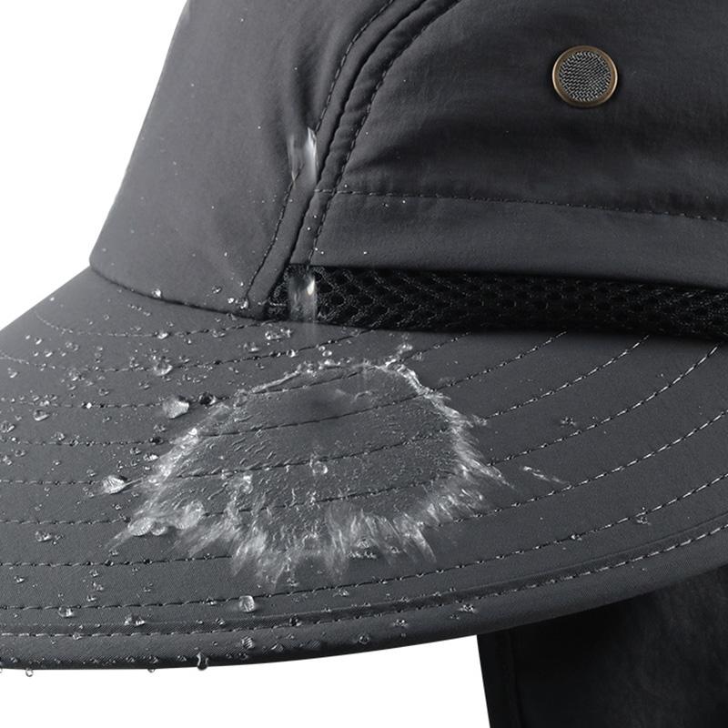 Рыболовная шляпа с маской Съемная солнцезащитная шляпа Кепка для защиты от солнца на открытом воздухе с широкими полями Кемпинг Охота Походная маска Шарф Шляпы Waterpeoof Рыбацкая шляпа