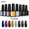 Набор гелей для ногтей PHOENIXY, 8 мл, чистые цвета, гель-лак для ногтей, полупостоянная УФ-светодиодная лампа, блестки для маникюра, гель-лаки для дизайна ногтей, лаки