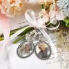 Wedding Bouquet Charm Lace Oval Bridal Bouquet Angel Charm Memorial Photo Charm You Are Always In My Heart Charm MIT