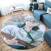 Alien Stage Round Area Rug,Carpet Rug for Living Room Bedroom Sofa Playroom Decor,Non-slip Floor Mat