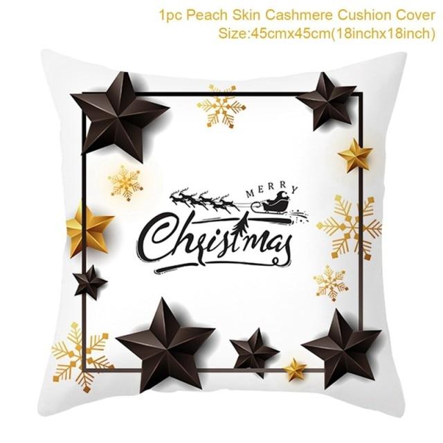 45 см Рождественский чехол для подушки Navidad Merry Christmas украшения для дома Xmas Noel рождественские украшения подарки на Новый год