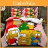 Мультяшный постельный комплект The Simpsons с реактивной печатью для современного домашнего декора