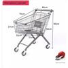 Бытовая металлическая тележка для покупок