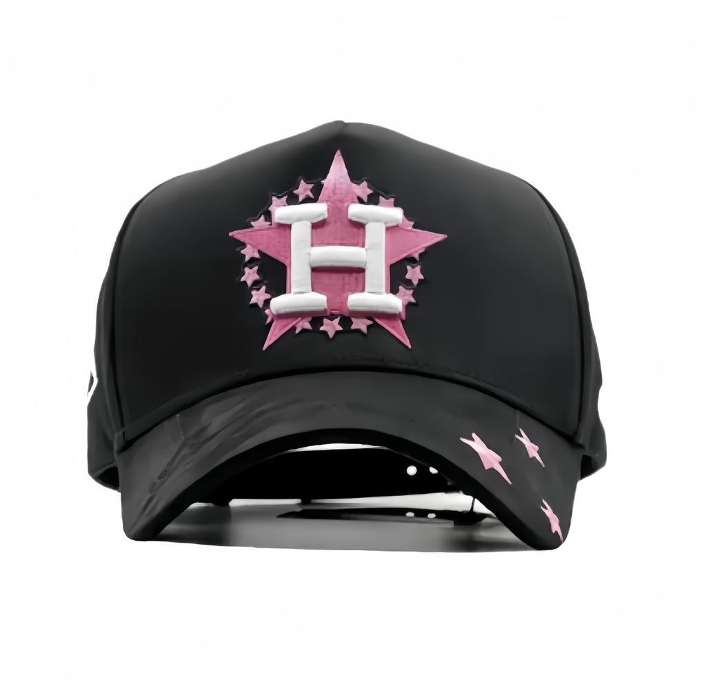 High Quality 5-Panel Curved Brim Baseball Cap with Rhinestone Embellishments Terry Fabric Dobby Style-Sporty Unisex Adult Hat