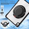 For iPad (2025)/10.9 (2022) Case Rotating Handle Grip TPU+PC Clear Tablet Cover