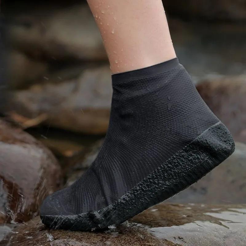 Модные легкие галоши для дождливой погоды, водонепроницаемые и нескользящие, мужские чехлы для обуви, низкий каблук, широкие носки, садовые, дешевые, новые мужские резиновые сапоги