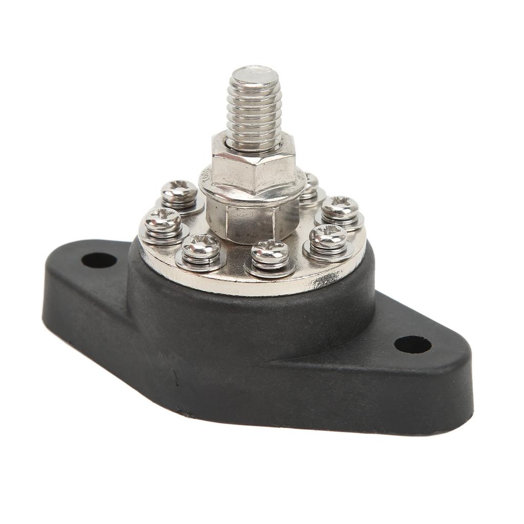 Power Distribution Block 8 Terminal 3 8in M10 12V‑48V 160A Universal for Cars RVs Boats Trucks