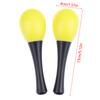 2Pcs Plastic Maracas Sand Hammer Rattle Shaker Percussion Musical Instruments Toys For School Percussion Event