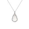 Серебряное ожерелье S925 с кулоном-тыковкой из высококачественного ледяного халцедона, прозрачный белый ледяной халцедон, модное ювелирное изделие в национальном стиле для женщин