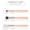 Набор профессиональных кистей для макияжа, 6 штук (Peach Puff/Rose Gold)