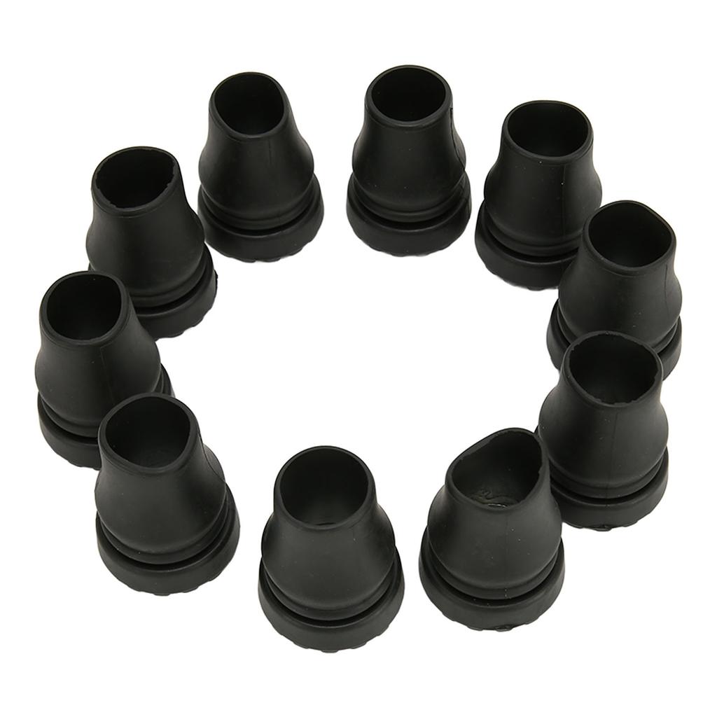 10Pcs Crutch Tips Non Slip PVC Feet Cap Replacement for Walker Toilet Bath Chair 22mm