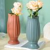 Plastic Vase Practical Shatterproof Portable Ceramic Look Vase Desktop Centerpiece Decorative Vase Plastic Vase for Bedroom
