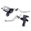 1Pair 22mm 7/8" Universal Motorcycle Hydraulic Brake Clutch Master Cylinder Reservoir Lever Adjustable Brake Clutch System