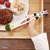 EDISONmama Edison Chopsticks I, 16cm, for ages 2-preschool, Right-Handed, Disney Mickey Mouse with Ring, 3D Design