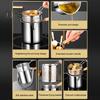 Stainless Steel Deep Fryer Pot with Basket Lid Deep Oil Fryer Pan Multi-Purpose Mini Fryer Pan for Fries Chicken Fish Shrimp Bacon