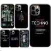 Чехол для телефона с цитатами о техно-музыке Для iPhone 17 Air 13 12 14 15 16 Чехол Для Apple Pro Max Plus Coque