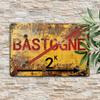 Nostalgic WW2 Bastogne "Brothers In Arms" Retro Metal Sign: Captivating Wall Art Perfect for Garage and Home Decor