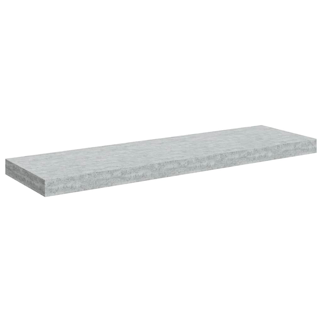 Floating Shelf Concrete Grey 80 x 23.5 x 3.8 cm MDF